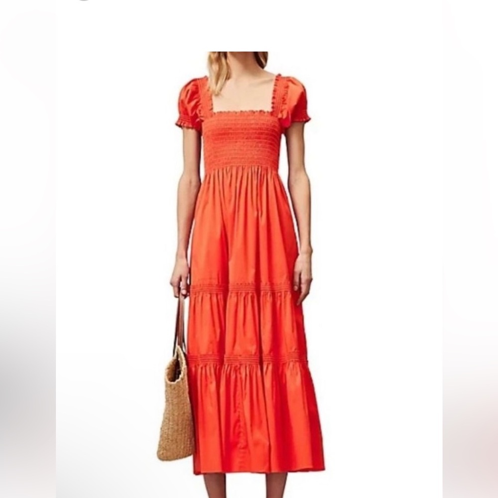😍Tory Burch Puff Sleeve Dress - Picture 2 of 8